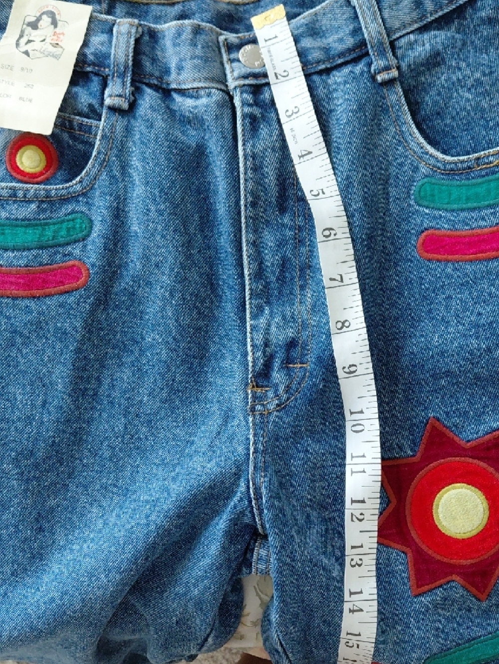 Boom Boom Embroidered Patch Jeans - Picture 8 of 8